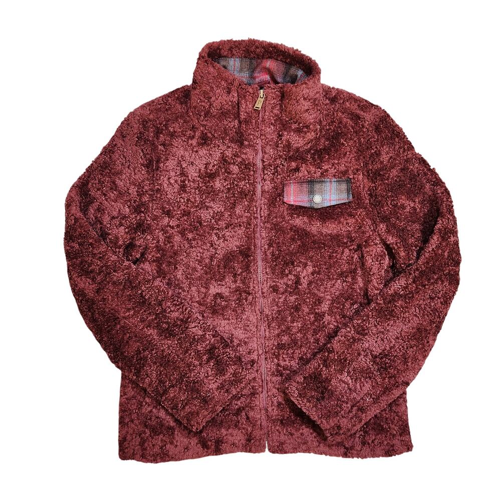 Pendleton Wool Teddy Bear Flannel Lined Zip Up Ja… - image 2